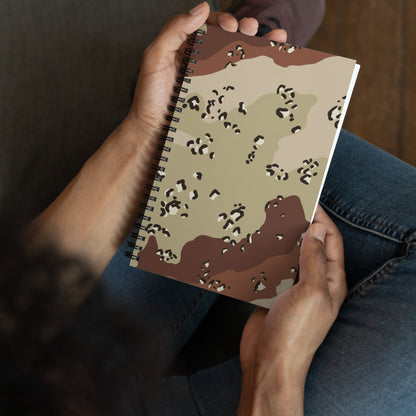 American Chocolate Chip Desert Battle Dress Uniform (DBDU) CAMO Spiral notebook - Notebooks