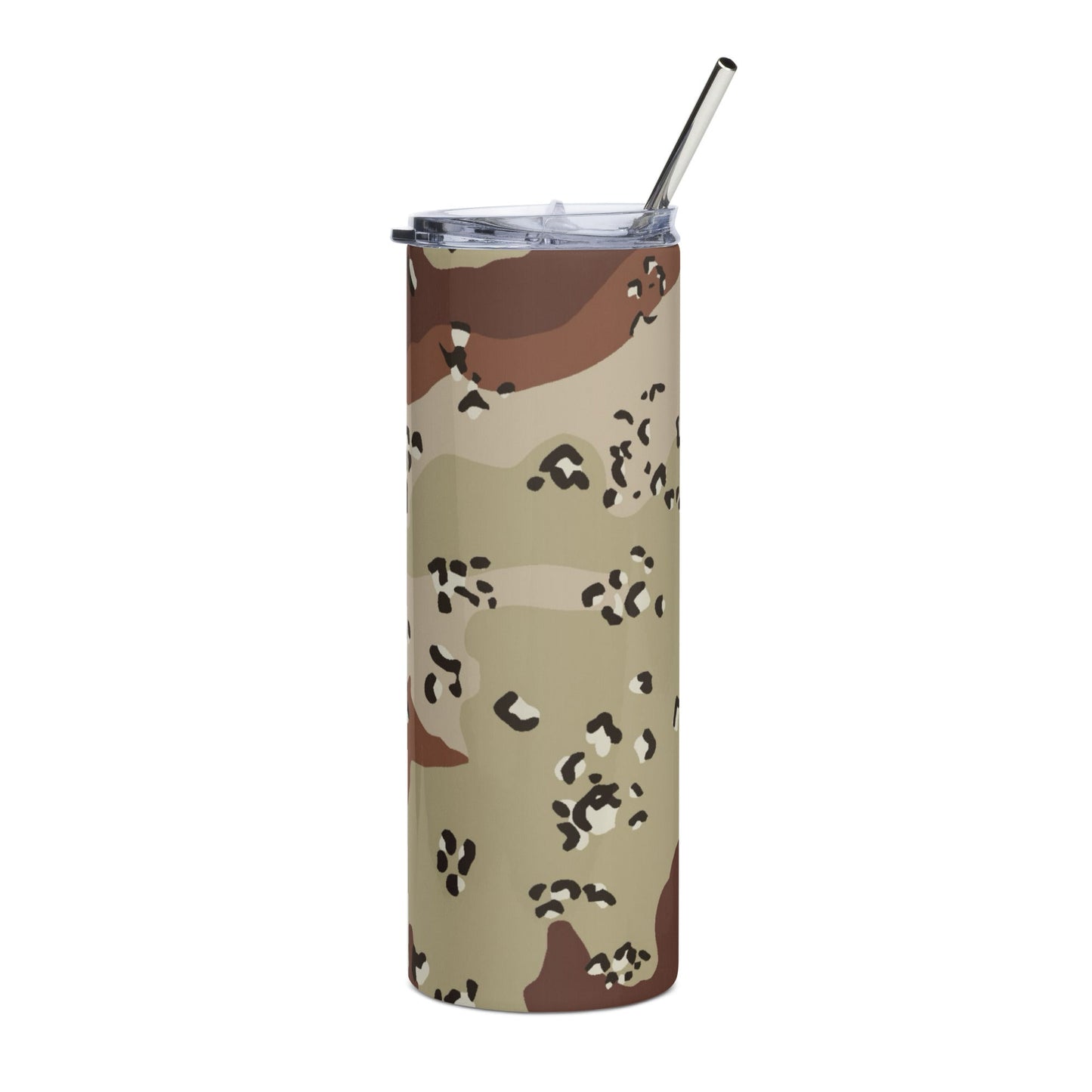 American Chocolate Chip Desert Battle Dress Uniform (DBDU) CAMO Stainless steel tumbler - Steel Tumbler