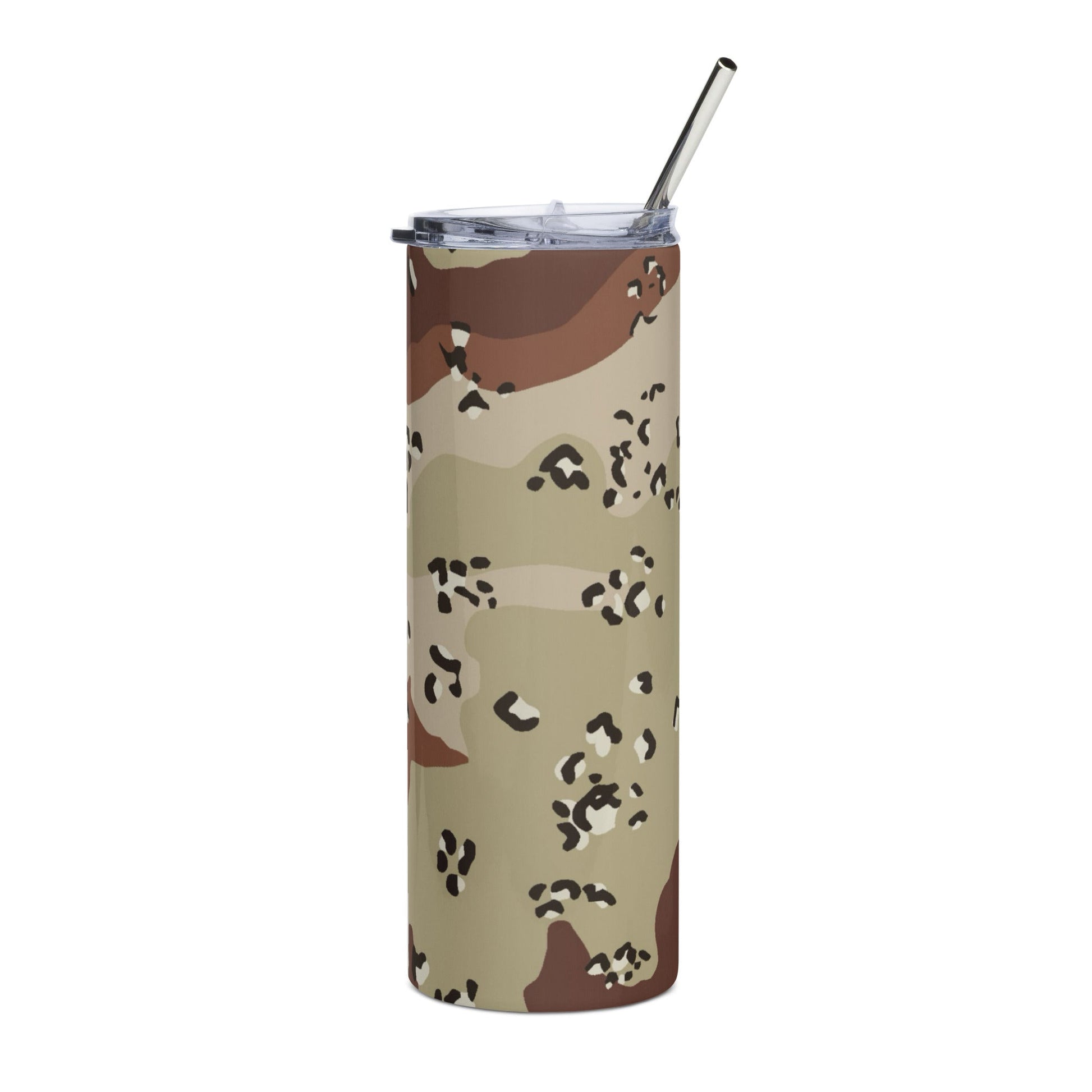 American Chocolate Chip Desert Battle Dress Uniform (DBDU) CAMO Stainless steel tumbler - Steel Tumbler