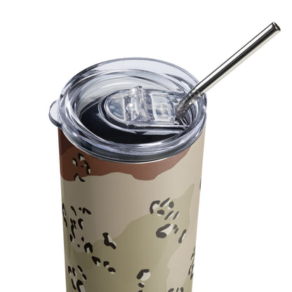 American Chocolate Chip Desert Battle Dress Uniform (DBDU) CAMO Stainless steel tumbler - Steel Tumbler