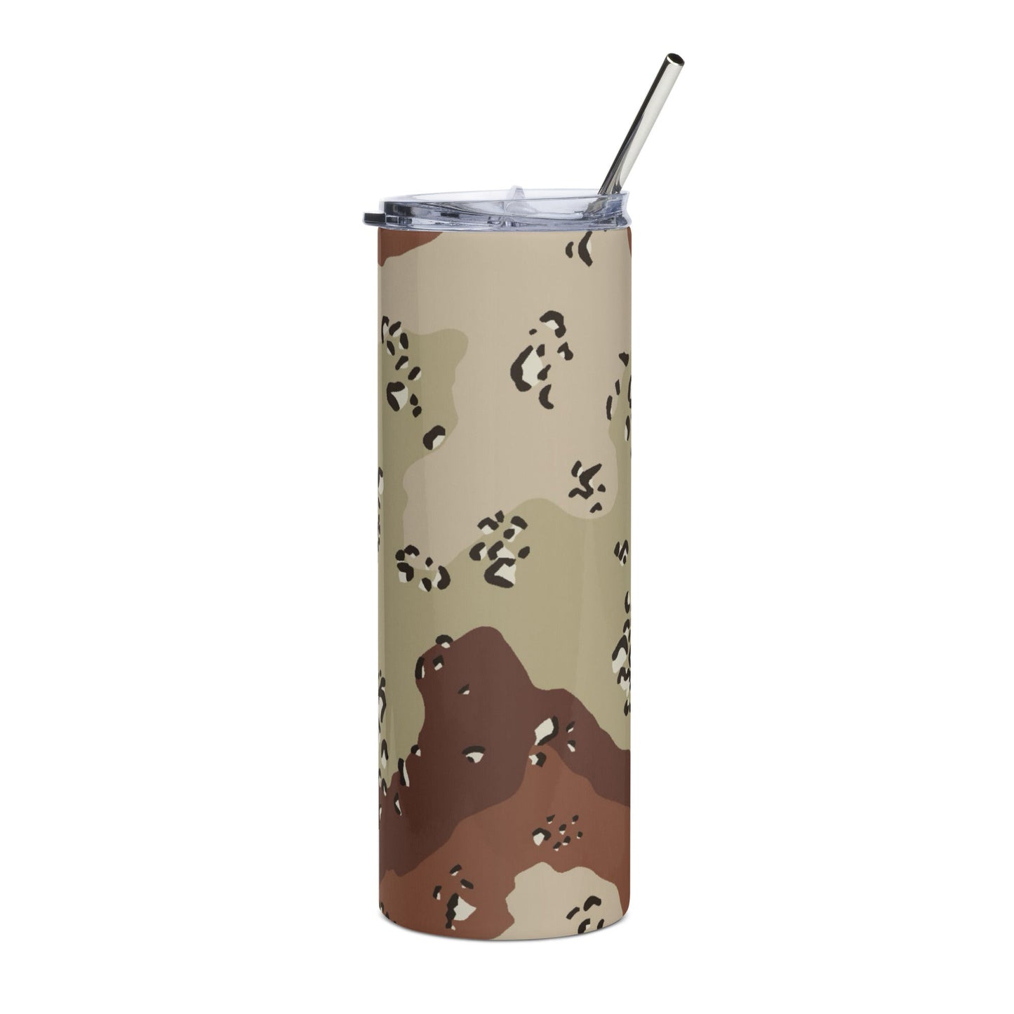 American Chocolate Chip Desert Battle Dress Uniform (DBDU) CAMO Stainless steel tumbler - Steel Tumbler