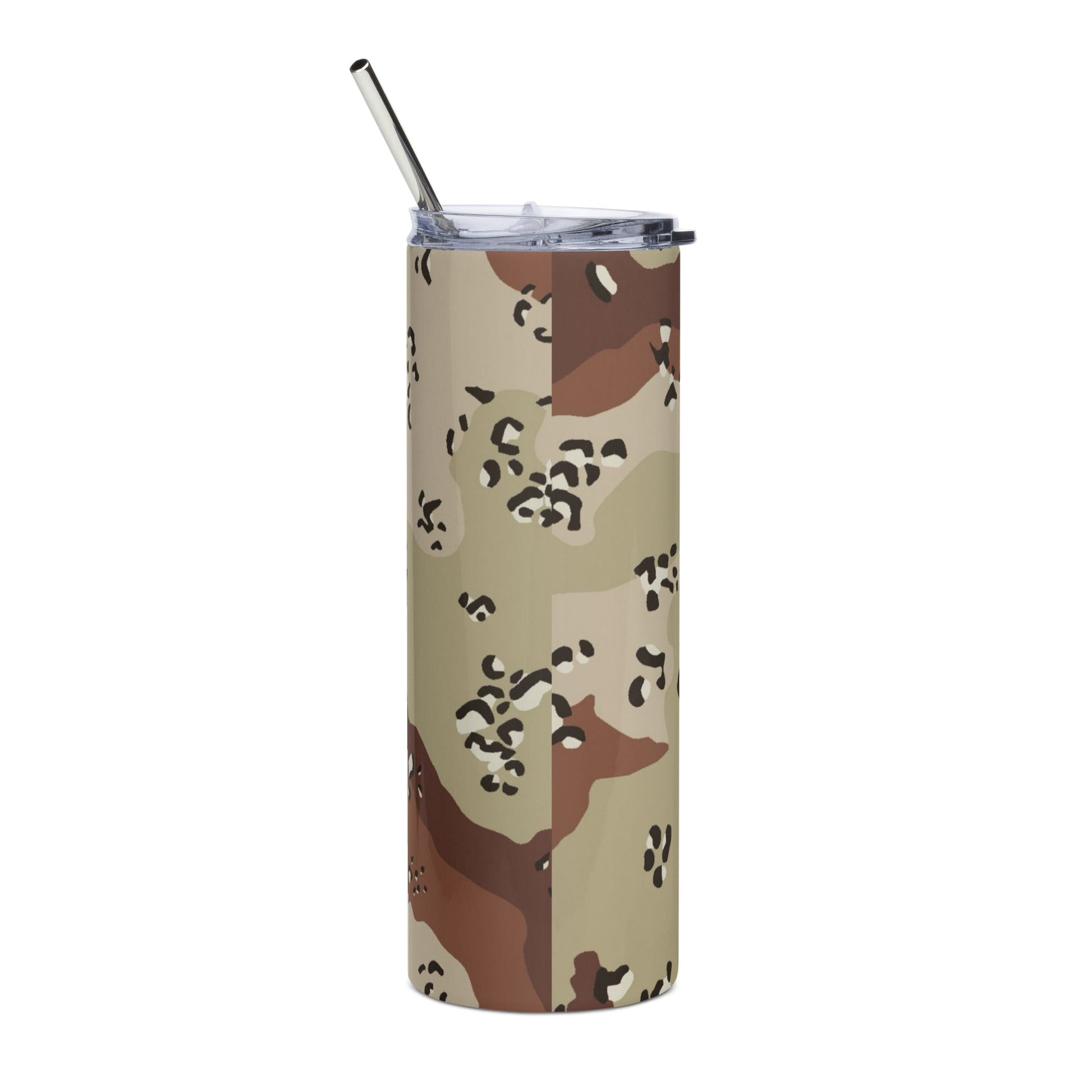 American Chocolate Chip Desert Battle Dress Uniform (DBDU) CAMO Stainless steel tumbler - Steel Tumbler