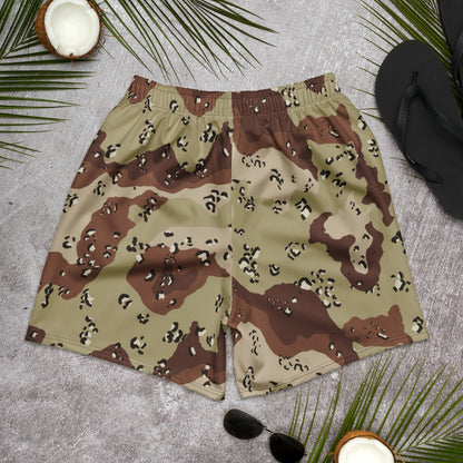 American Chocolate Chip Desert Battle Dress Uniform (DBDU) CAMO Unisex Athletic Long Shorts