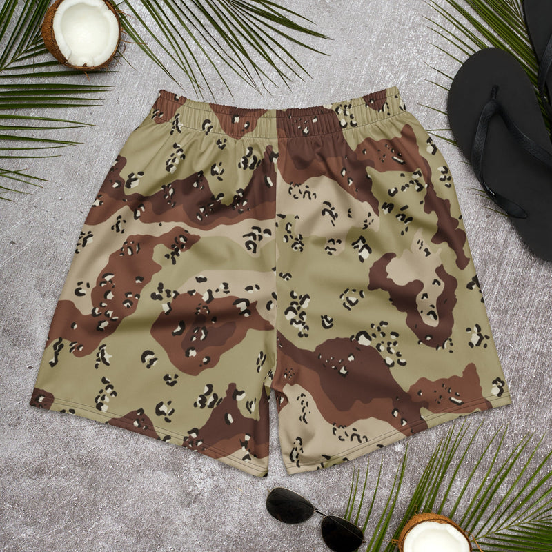 Chocolate Chip Desert CAMO Unisex Athletic Long Shorts
