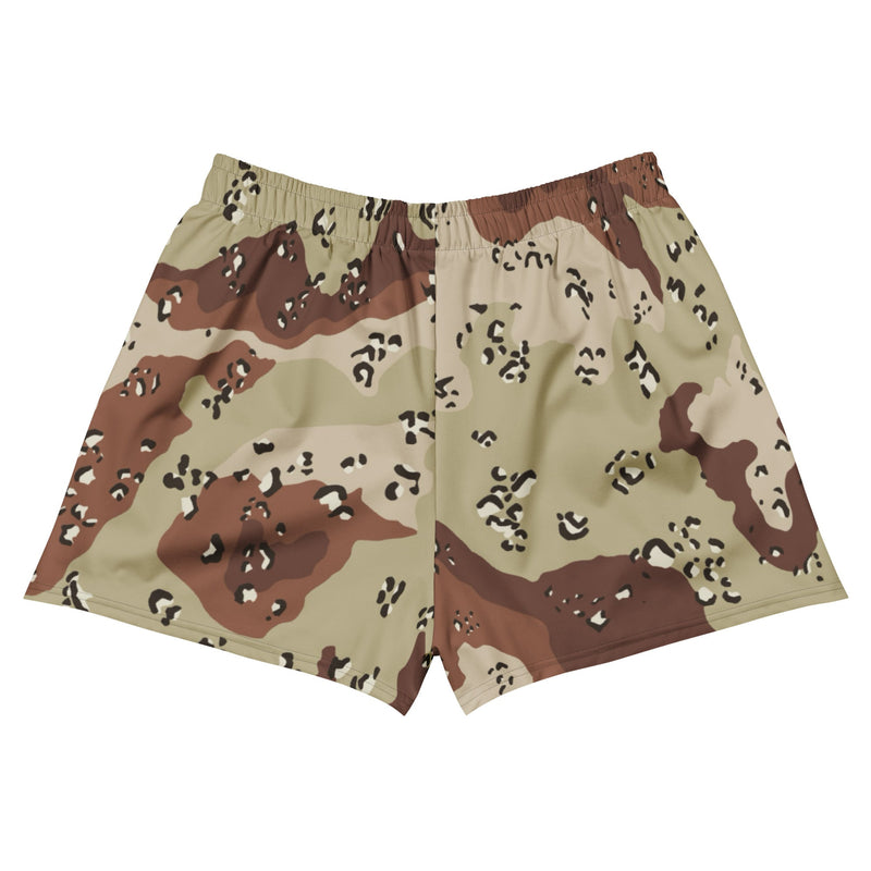 Chocolate Chip Desert CAMO Unisex Athletic Shorts