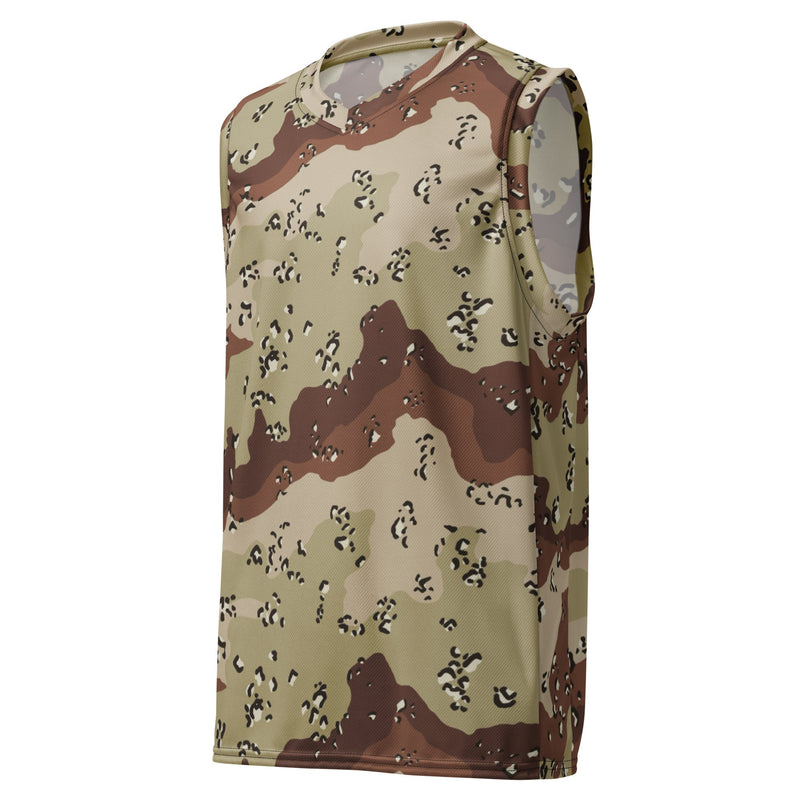 Chocolate Chip Desert CAMO Unisex Basketball Jersey