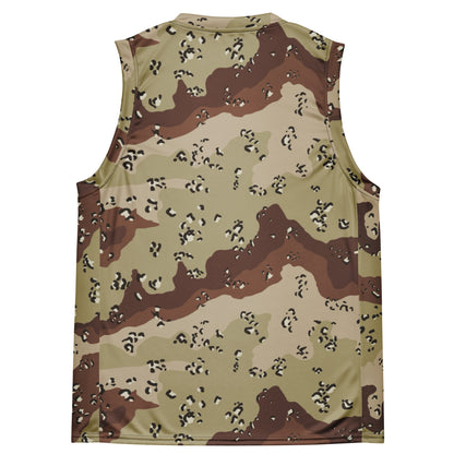 American Chocolate Chip Desert Battle Dress Uniform (DBDU) CAMO Unisex Basketball Jersey