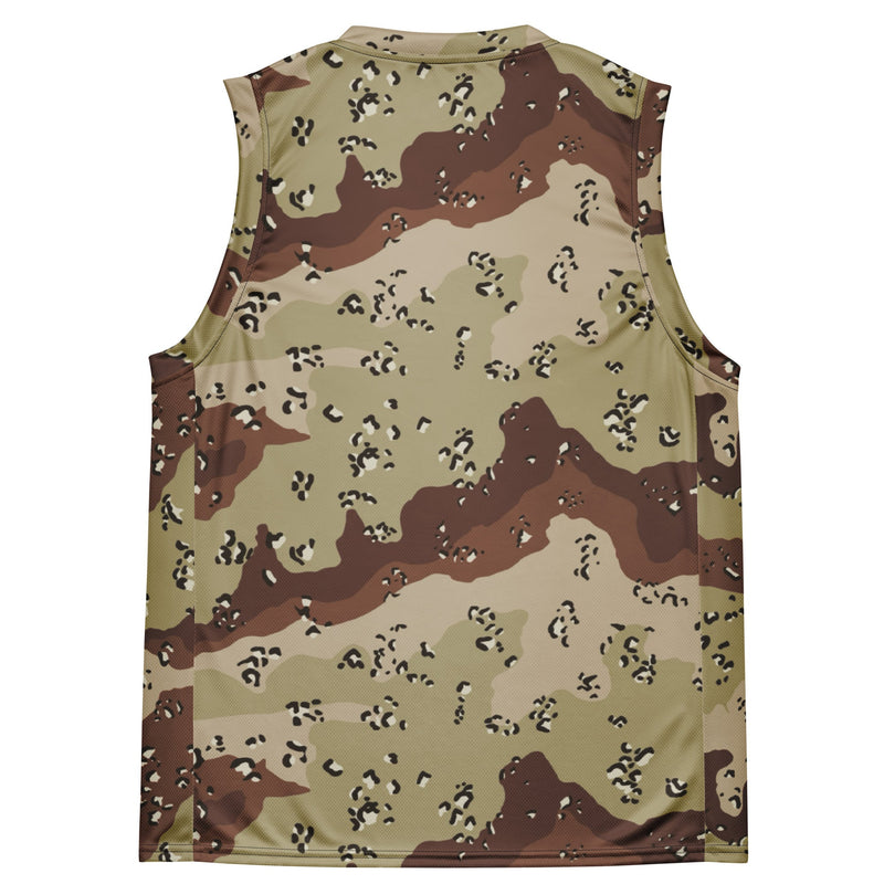 Chocolate Chip Desert CAMO Unisex Basketball Jersey