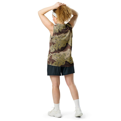 American Chocolate Chip Desert Battle Dress Uniform (DBDU) CAMO Unisex Basketball Jersey