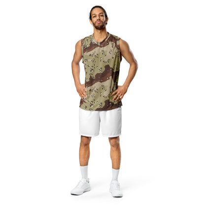 American Chocolate Chip Desert Battle Dress Uniform (DBDU) CAMO Unisex Basketball Jersey