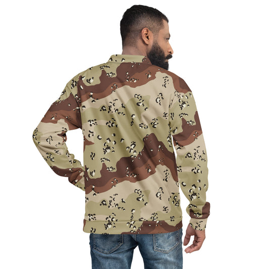 American Chocolate Chip Desert Battle Dress Uniform (DBDU) CAMO Unisex Bomber Jacket - Jackets