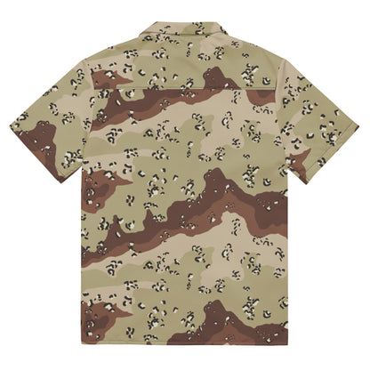American Chocolate Chip Desert Battle Dress Uniform (DBDU) CAMO Unisex button shirt - Button Shirts