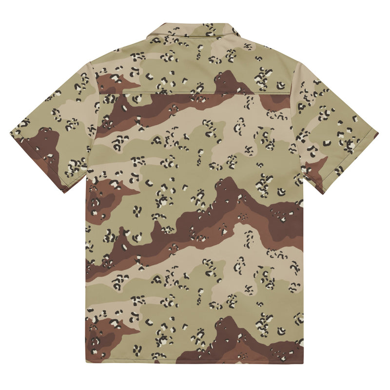Chocolate Chip Desert CAMO Unisex Short-Sleeve Button Shirt - Button-Up