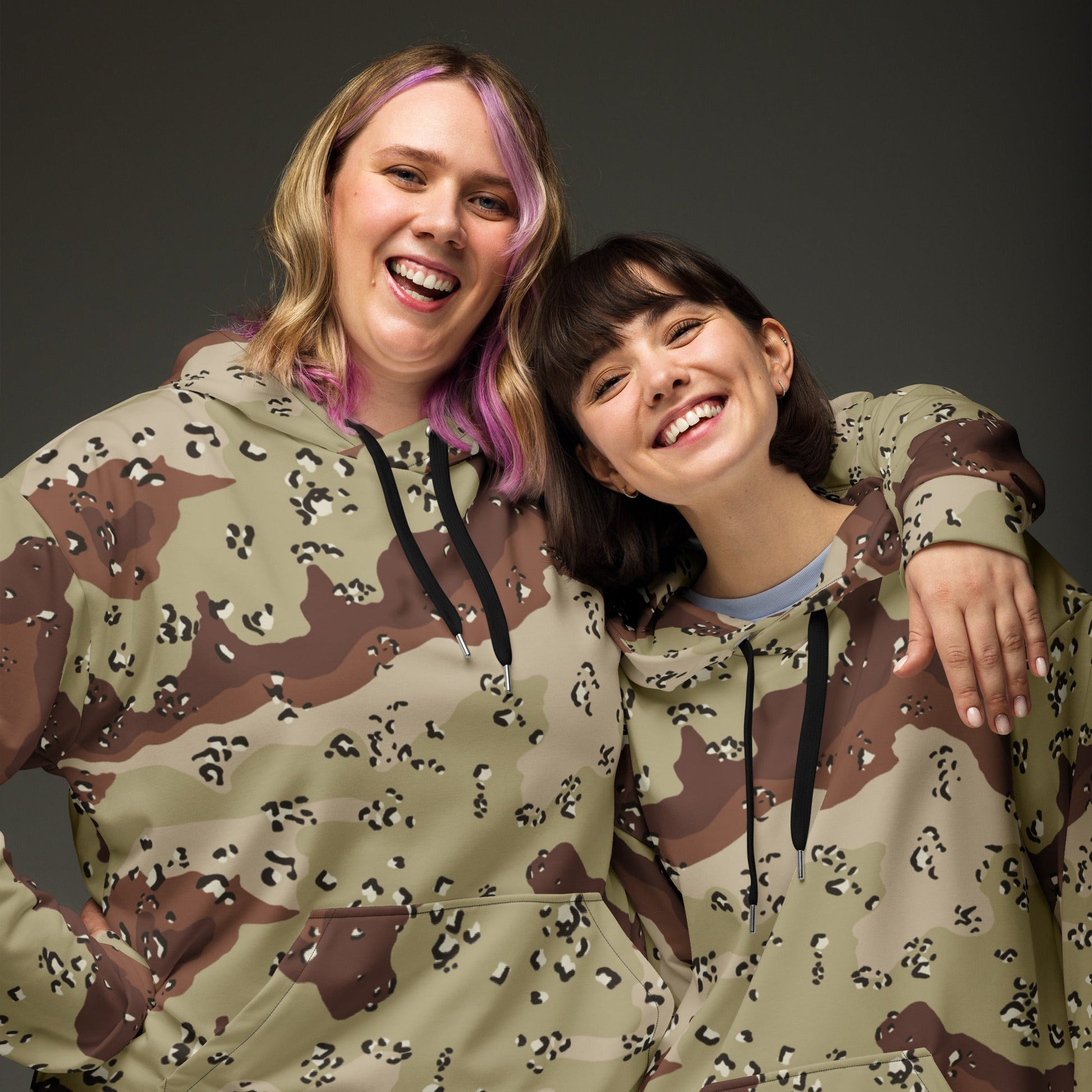 American Chocolate Chip Desert Battle Dress Uniform (DBDU) CAMO Unisex Hoodie - Hoodies