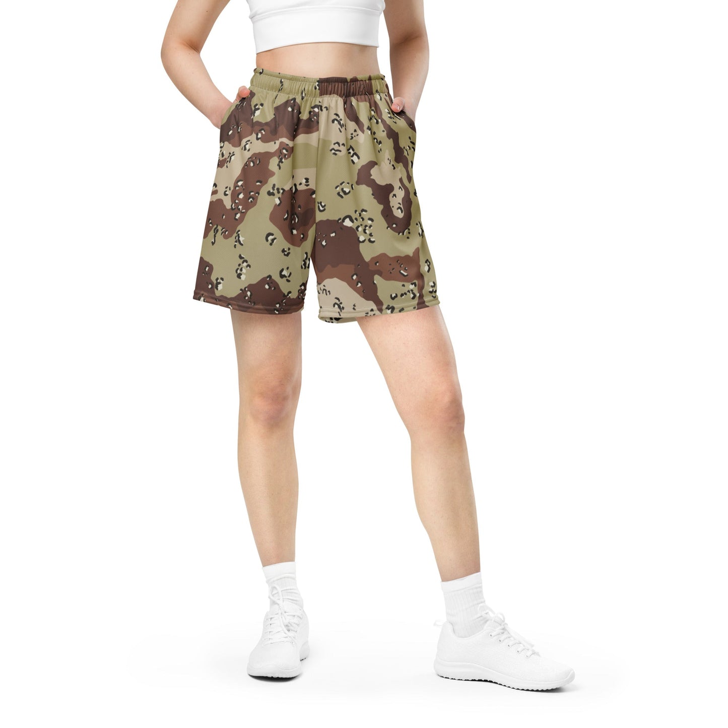 American Chocolate Chip Desert Battle Dress Uniform (DBDU) CAMO Unisex mesh shorts - Mesh Shorts