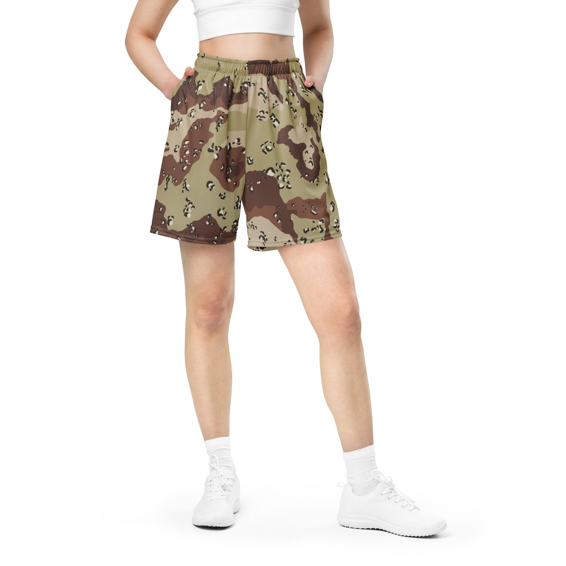 American Chocolate Chip Desert Battle Dress Uniform (DBDU) CAMO Unisex mesh shorts - Mesh Shorts