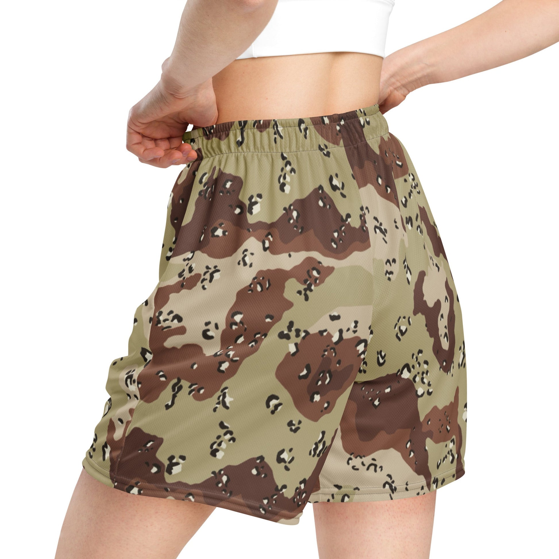 American Chocolate Chip Desert Battle Dress Uniform (DBDU) CAMO Unisex mesh shorts - Mesh Shorts