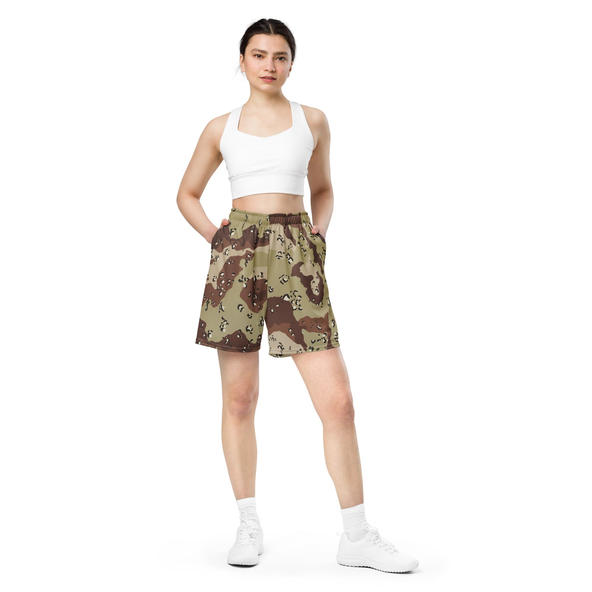 American Chocolate Chip Desert Battle Dress Uniform (DBDU) CAMO Unisex mesh shorts - Mesh Shorts