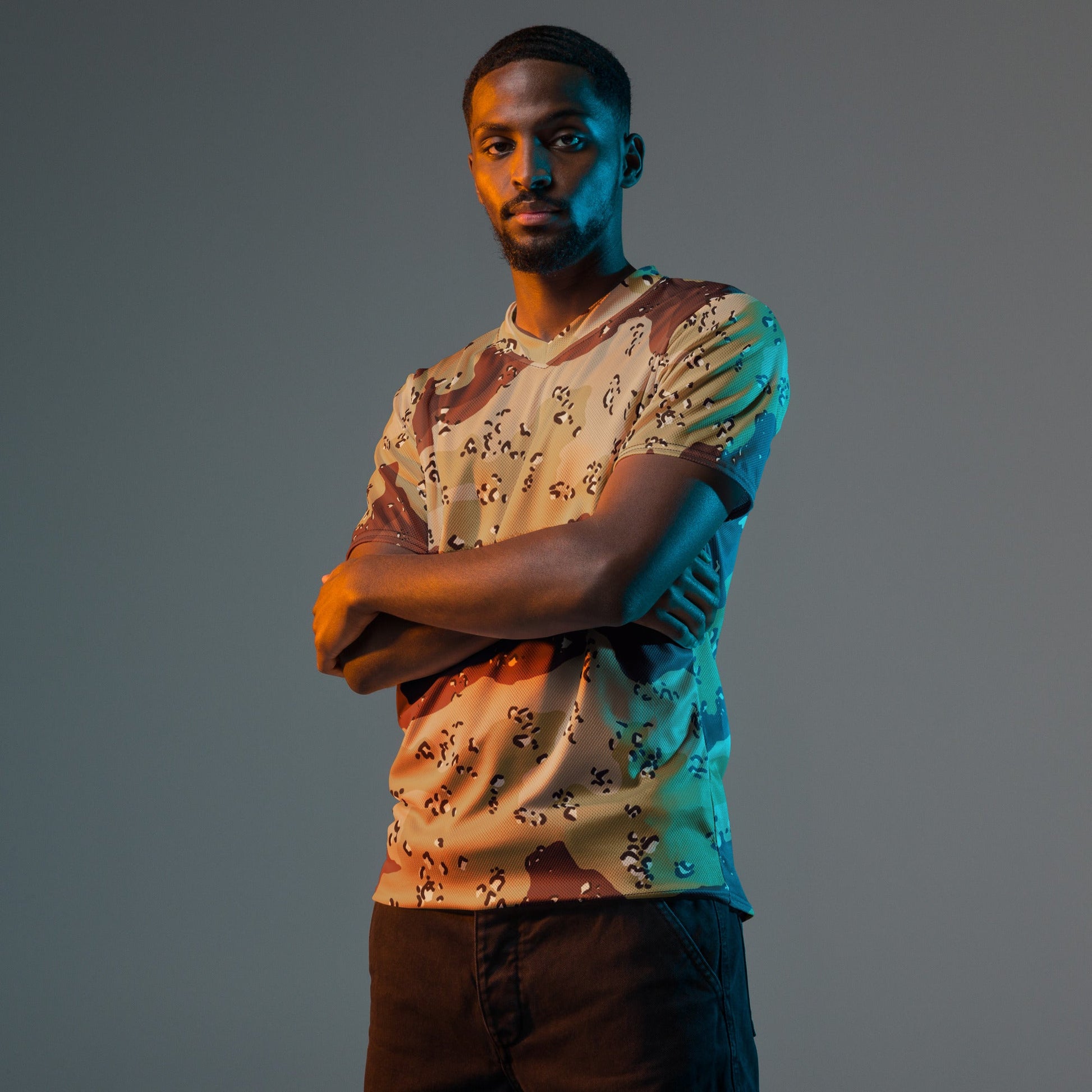 American Chocolate Chip Desert Battle Dress Uniform (DBDU) CAMO unisex sports jersey - Sports Jerseys