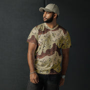 Chocolate Chip Desert CAMO Unisex Sports Jersey