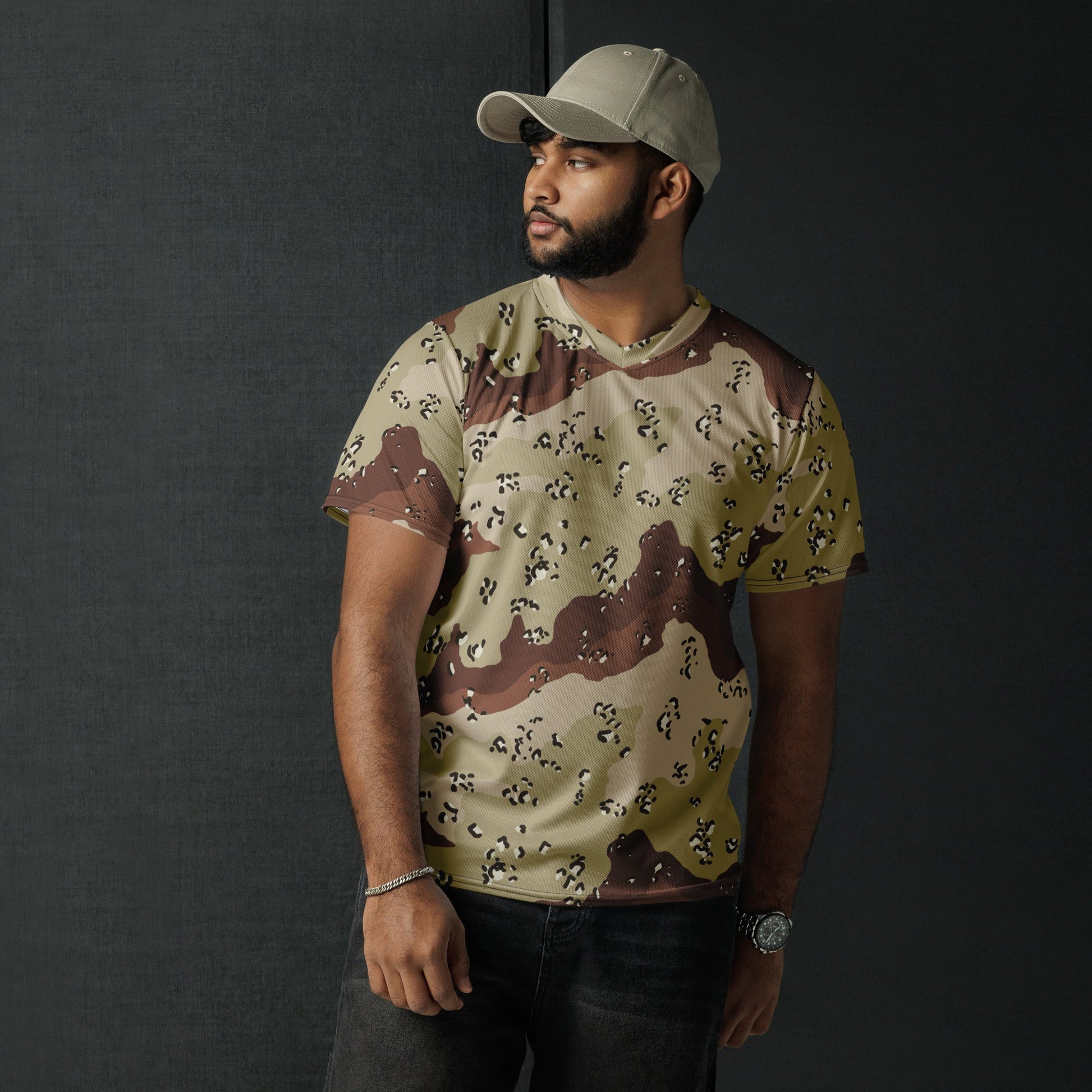 American Chocolate Chip Desert Battle Dress Uniform (DBDU) CAMO unisex sports jersey - Sports Jerseys