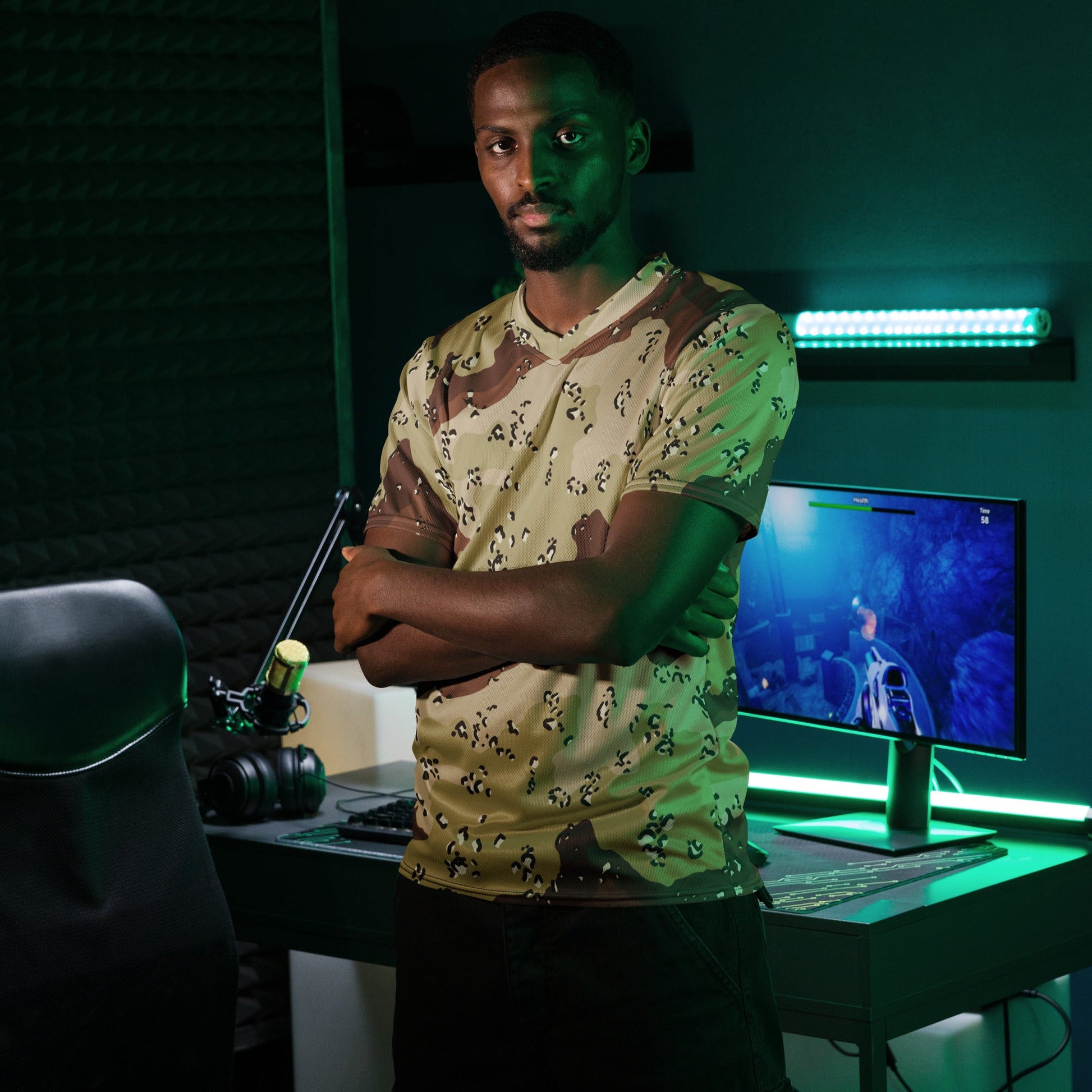 American Chocolate Chip Desert Battle Dress Uniform (DBDU) CAMO unisex sports jersey - Sports Jerseys