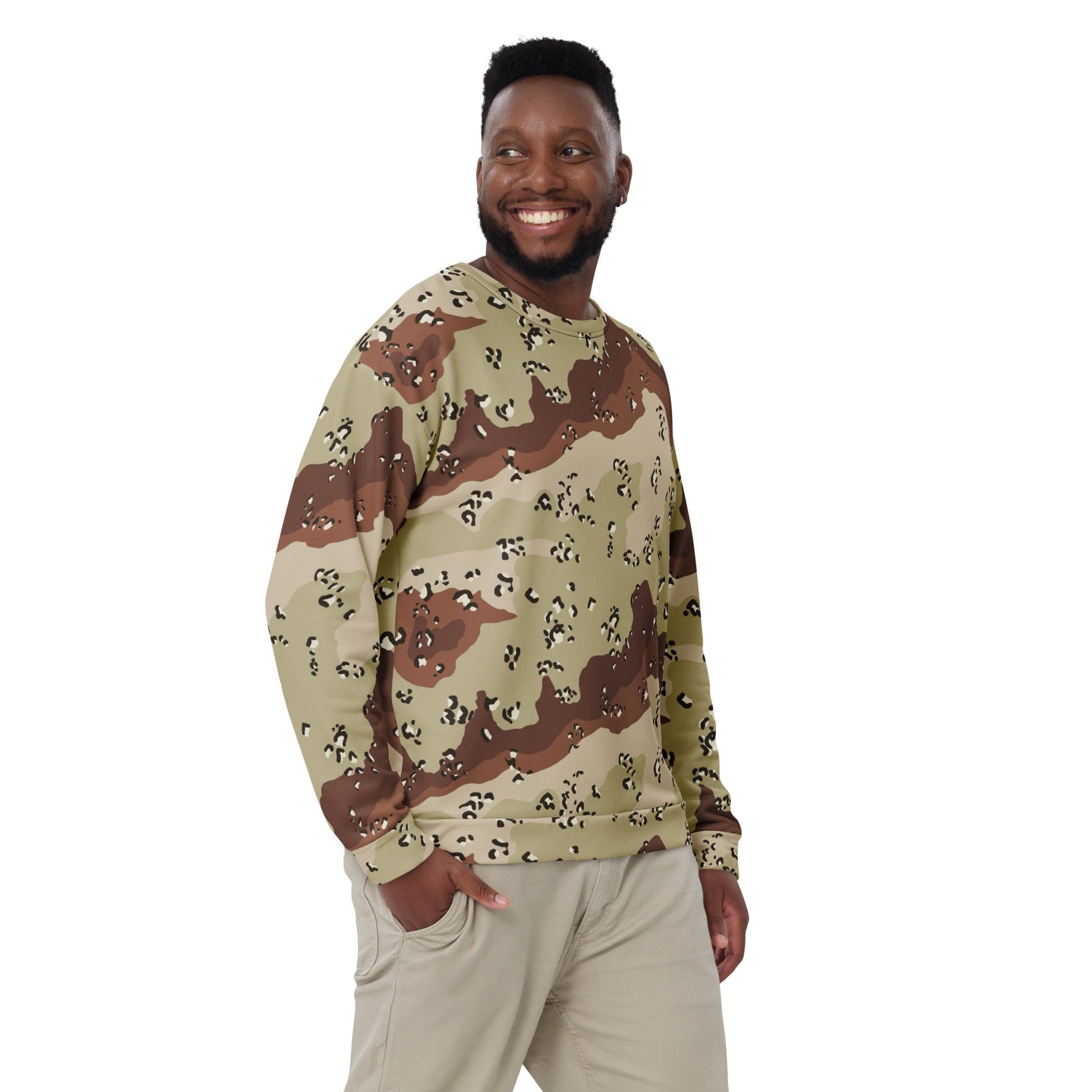 American Chocolate Chip Desert Battle Dress Uniform (DBDU) CAMO Unisex Sweatshirt