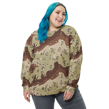 American Chocolate Chip Desert Battle Dress Uniform (DBDU) CAMO Unisex Sweatshirt