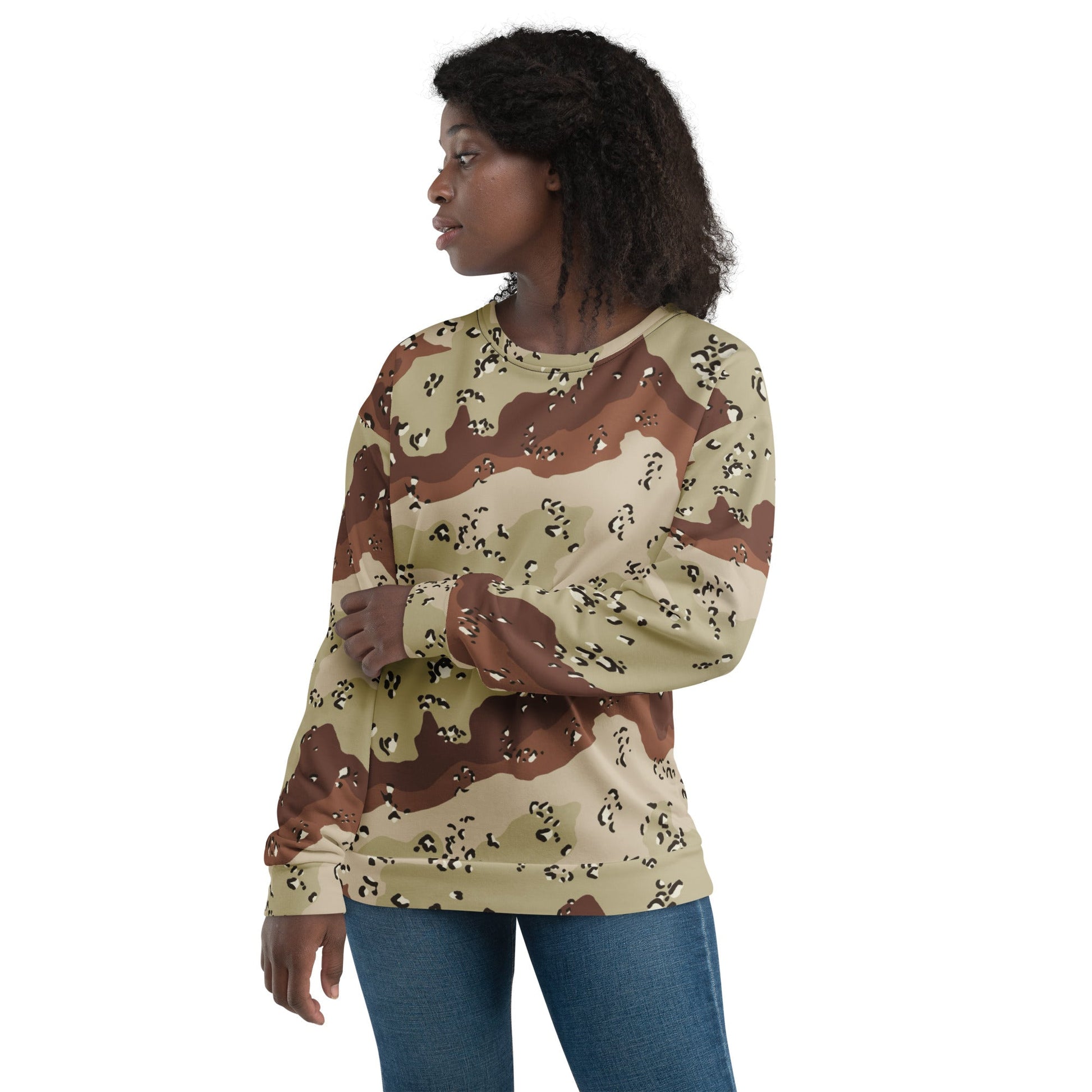 American Chocolate Chip Desert Battle Dress Uniform (DBDU) CAMO Unisex Sweatshirt