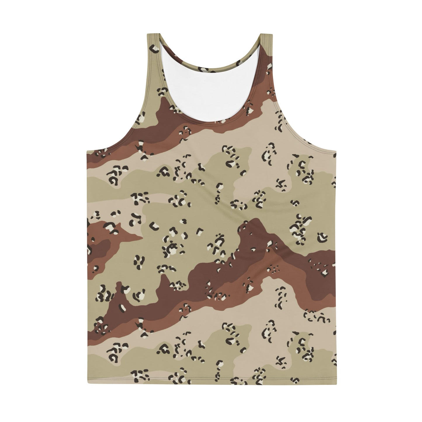 American Chocolate Chip Desert Battle Dress Uniform (DBDU) CAMO Unisex Tank Top - Tops