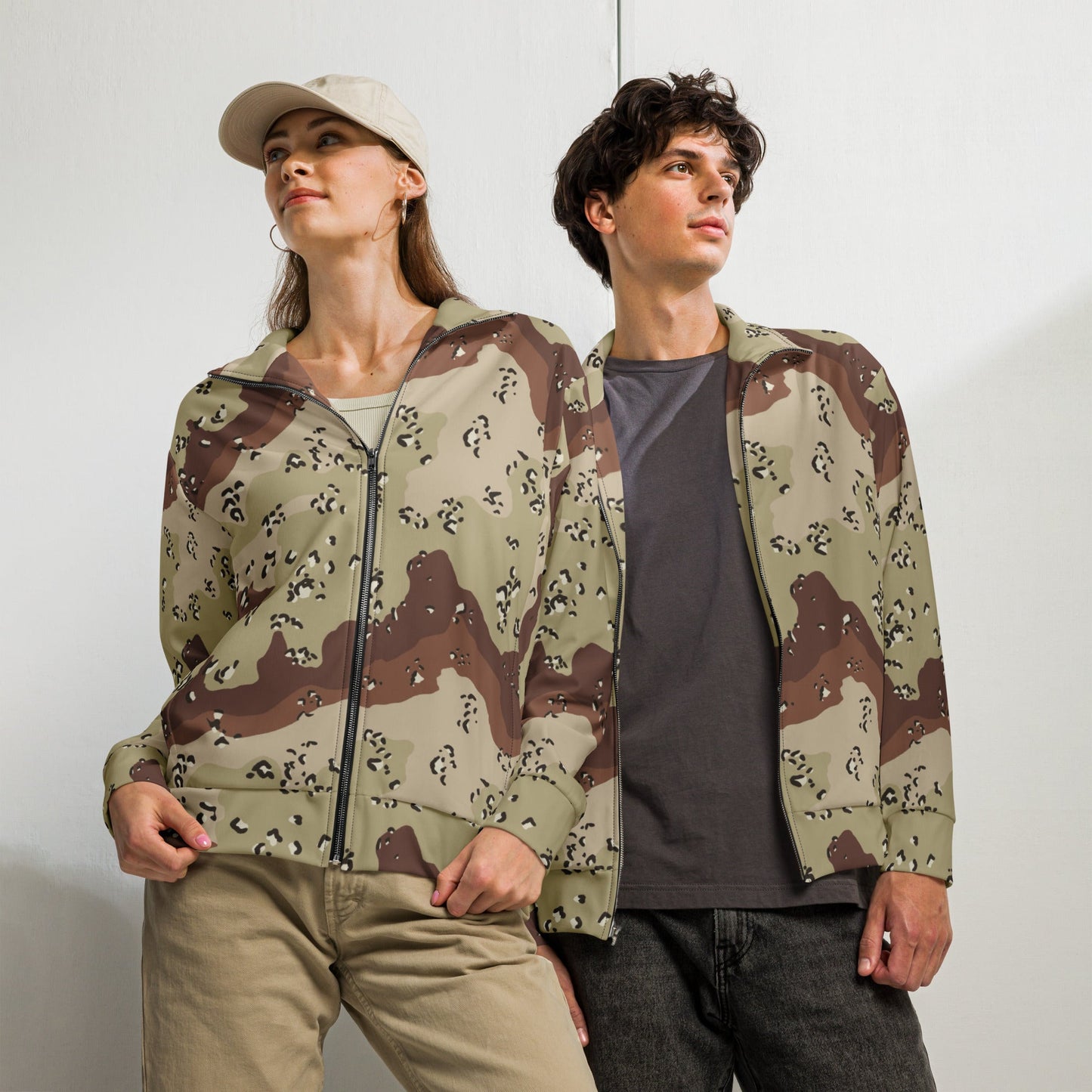 American Chocolate Chip Desert Battle Dress Uniform (DBDU) CAMO Unisex track jacket - 2XS - Track Jackets