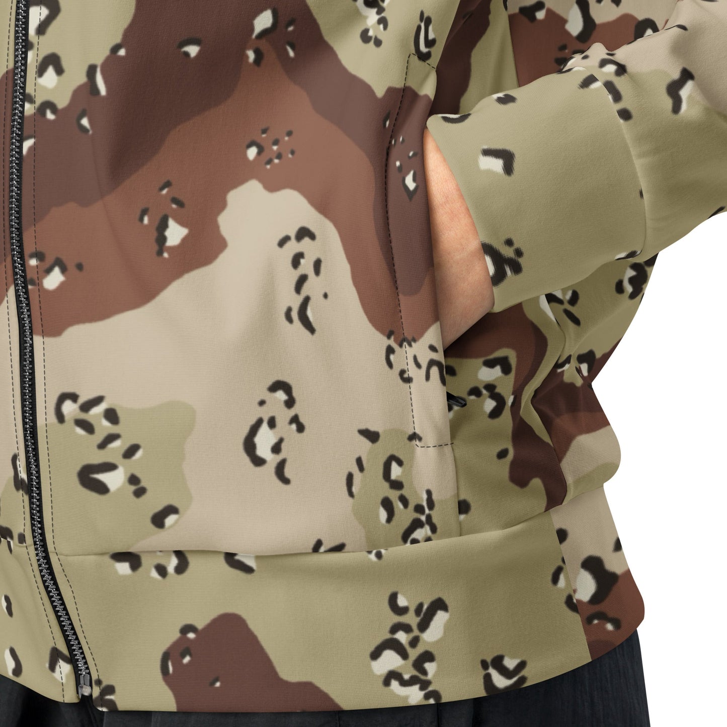 American Chocolate Chip Desert Battle Dress Uniform (DBDU) CAMO Unisex track jacket - Track Jackets