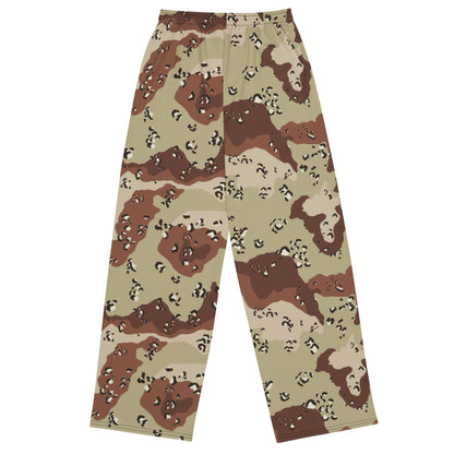 American Chocolate Chip Desert Battle Dress Uniform (DBDU) CAMO Unisex Wide-Leg Leisure Pants