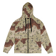 Chocolate Chip Desert CAMO Unisex Zip Hoodie - 2XS