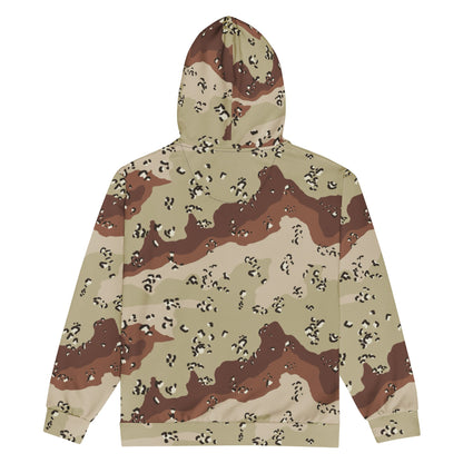 American Chocolate Chip Desert Battle Dress Uniform (DBDU) CAMO Unisex zip hoodie - Zip Hoodies