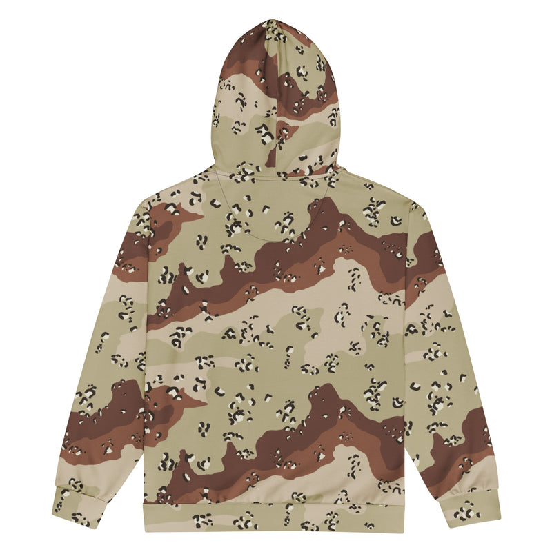 Chocolate Chip Desert CAMO Unisex Zip Hoodie