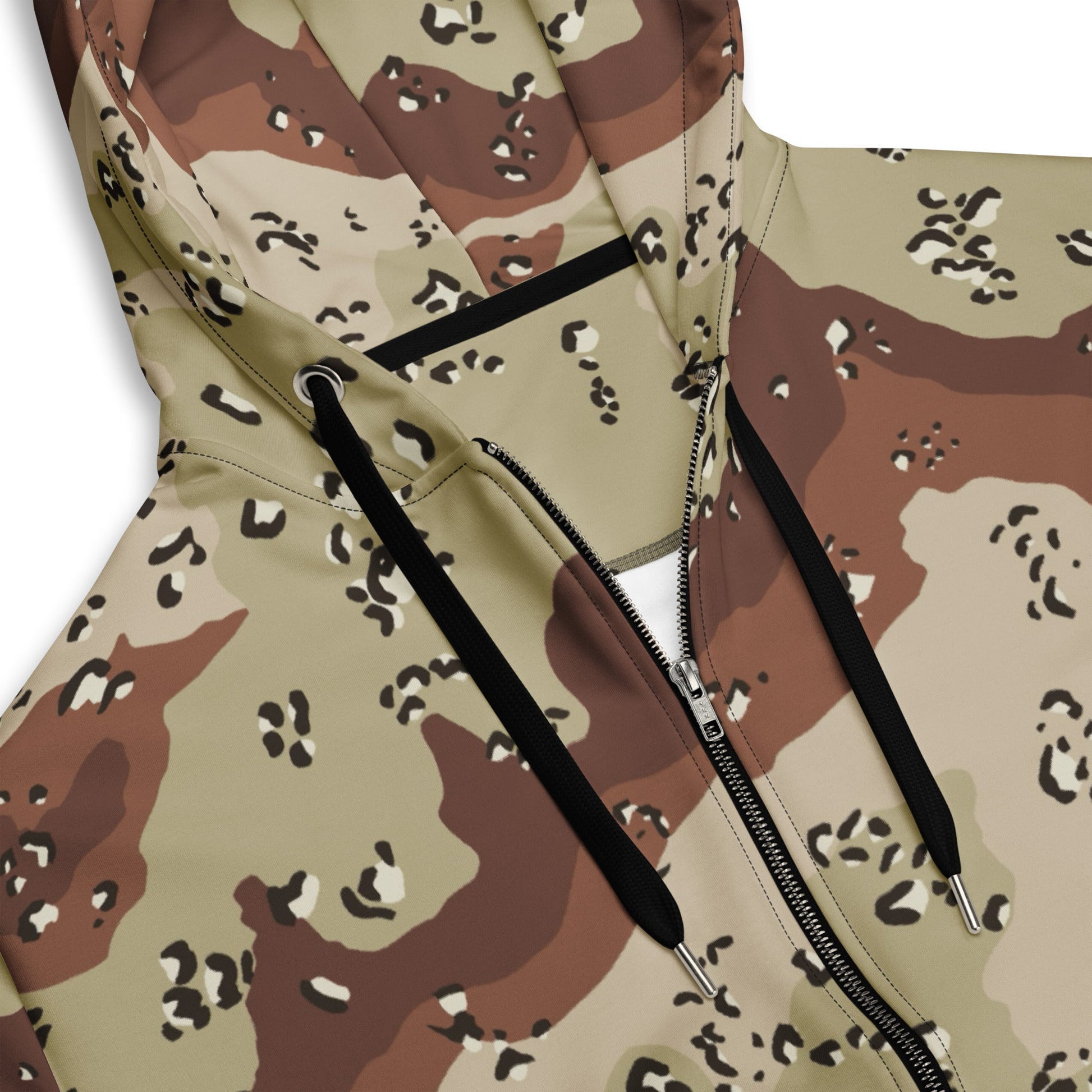 American Chocolate Chip Desert Battle Dress Uniform (DBDU) CAMO Unisex zip hoodie - Zip Hoodies
