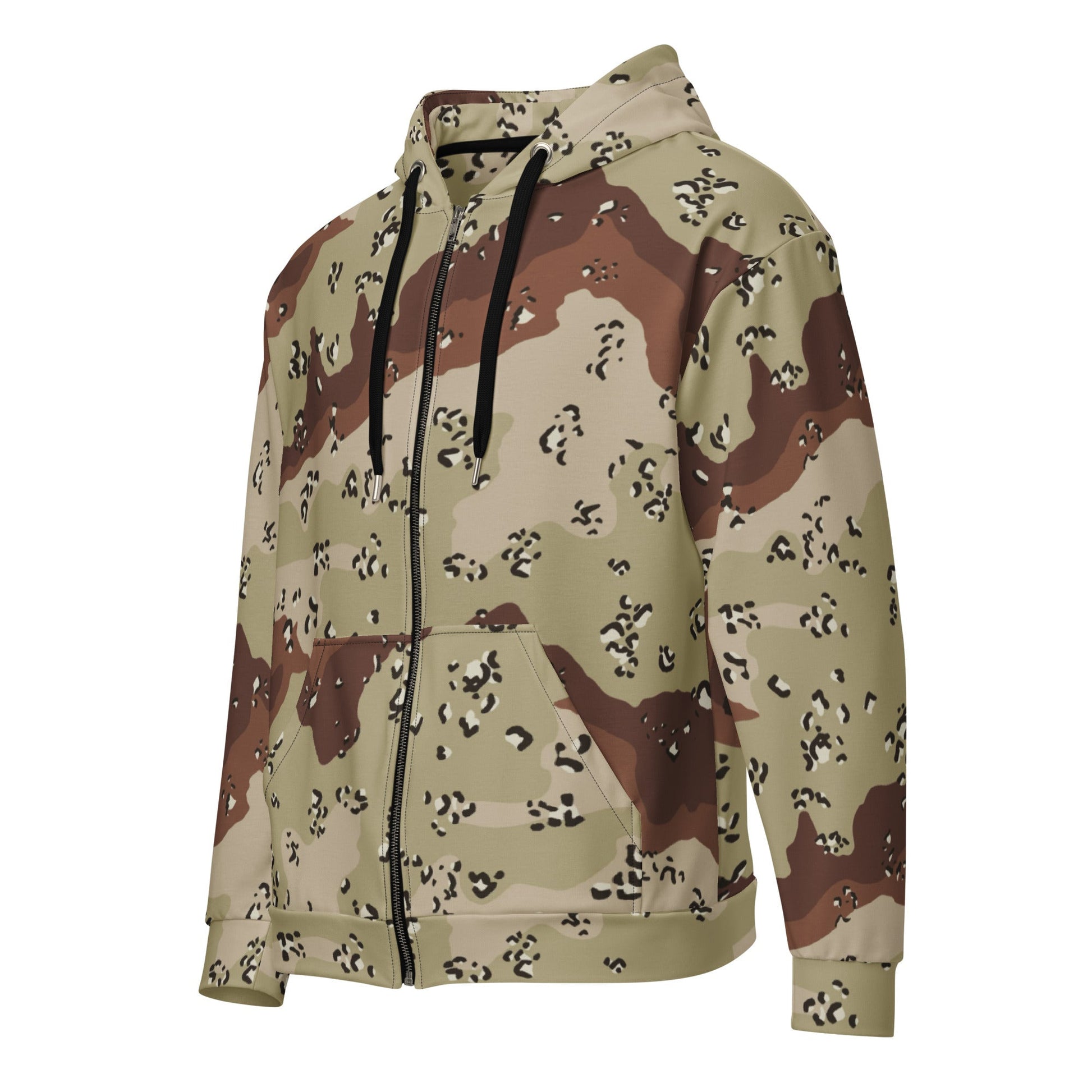 American Chocolate Chip Desert Battle Dress Uniform (DBDU) CAMO Unisex zip hoodie - Zip Hoodies