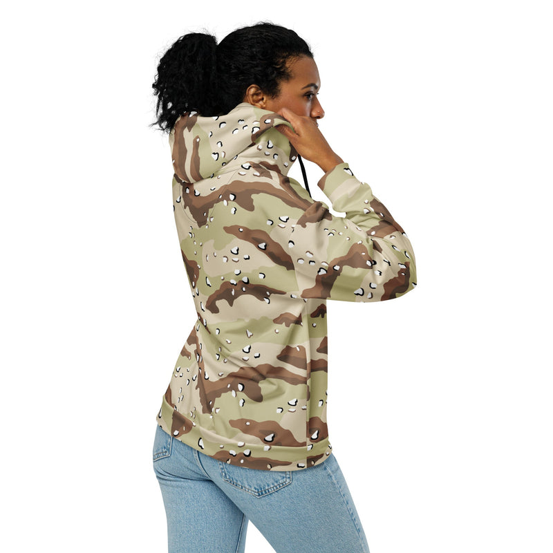 Chocolate Chip Desert CAMO Unisex Zip Hoodie