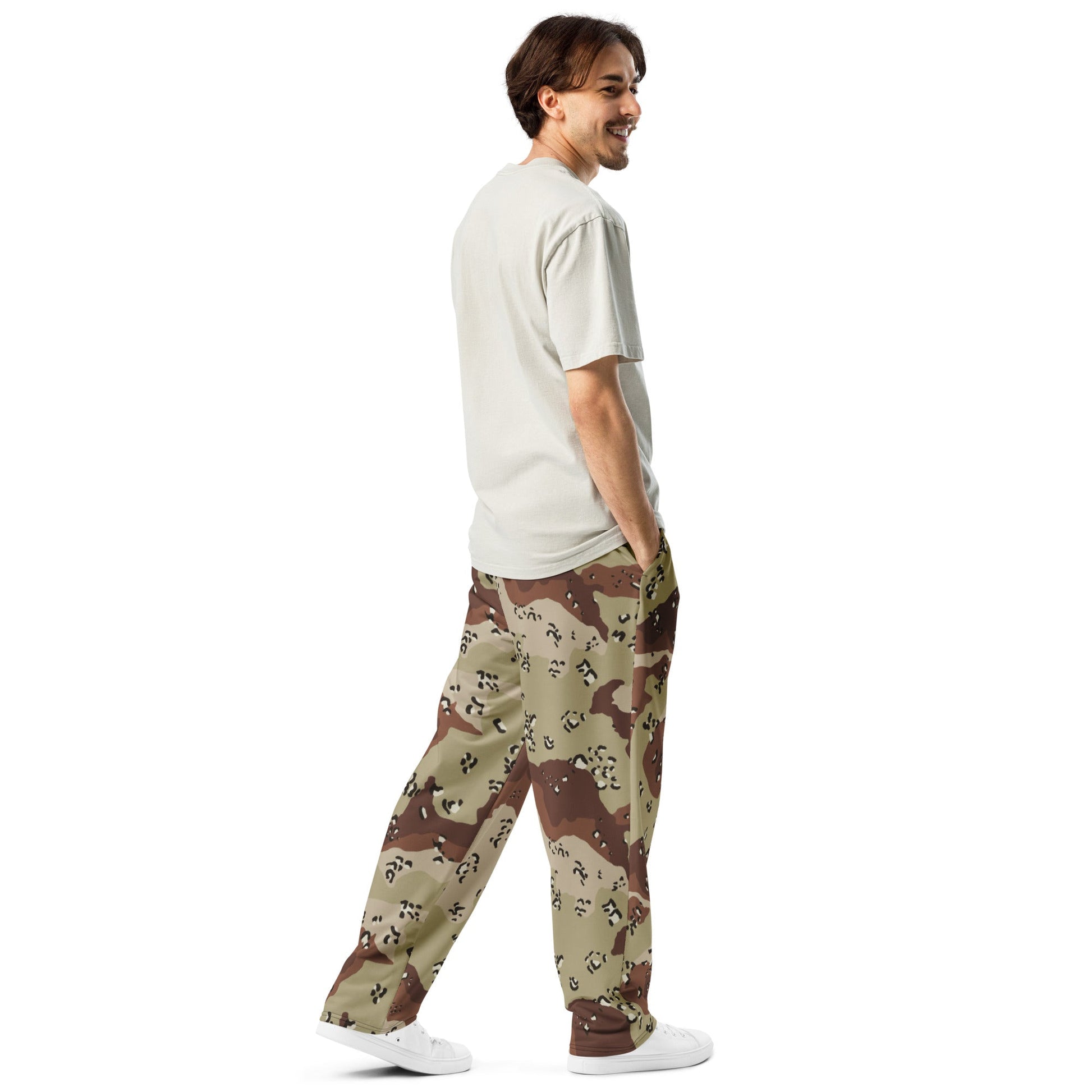 American Chocolate Chip Desert Battle Dress Uniform (DBDU) CAMO Wide-leg joggers - Joggers
