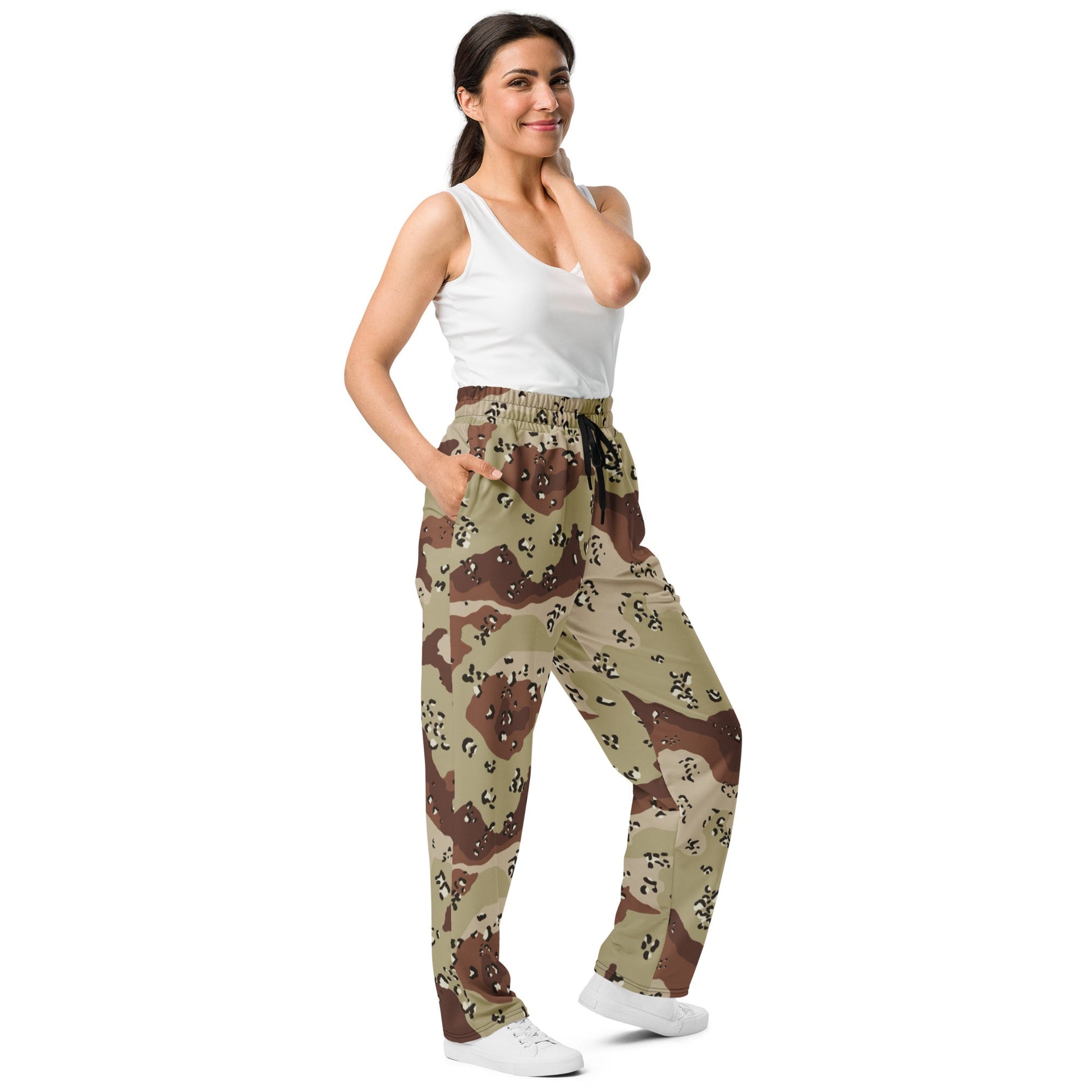 American Chocolate Chip Desert Battle Dress Uniform (DBDU) CAMO Wide-leg joggers - Joggers