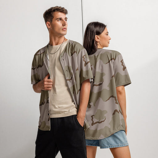 Coffee Stain Desert CAMO Unisex Baseball Jersey - 2XS