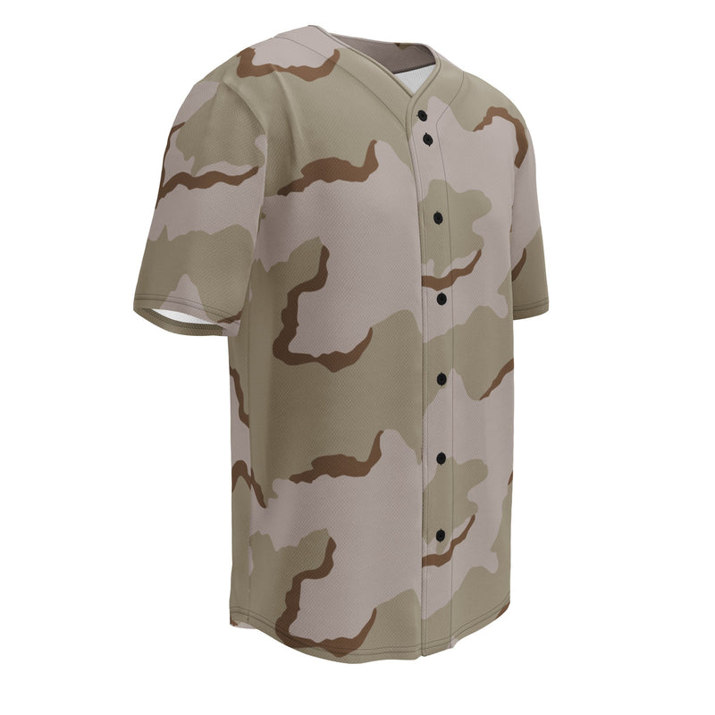 Coffee Stain Desert CAMO Unisex Baseball Jersey