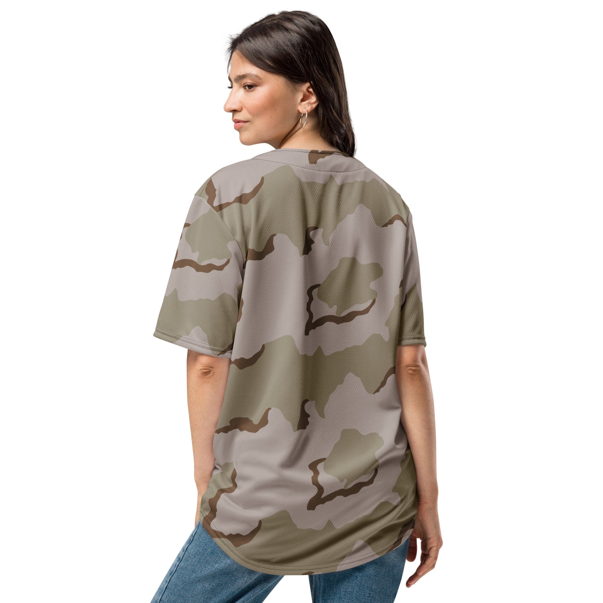 American Coffee Stain Desert Combat Uniform (DCU) CAMO baseball jersey - Baseball Jerseys