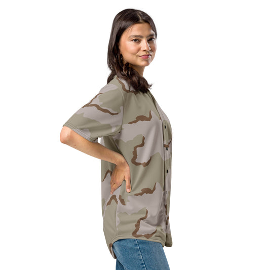 American Coffee Stain Desert Combat Uniform (DCU) CAMO baseball jersey - Baseball Jerseys