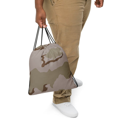 American Coffee Stain Desert Combat Uniform (DCU) CAMO Drawstring Bag - Bags