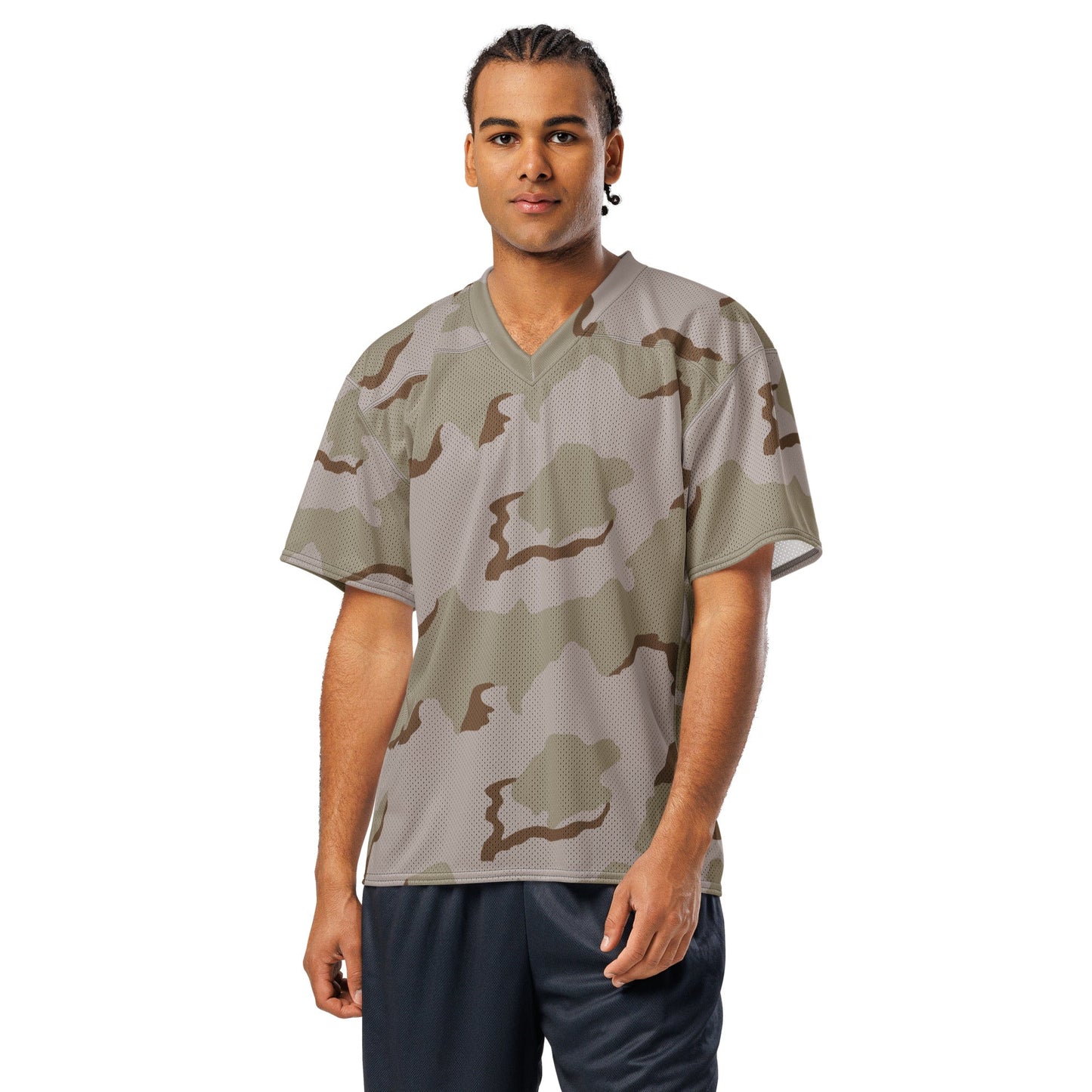 American Coffee Stain Desert Combat Uniform (DCU) CAMO Unisex Football Jersey