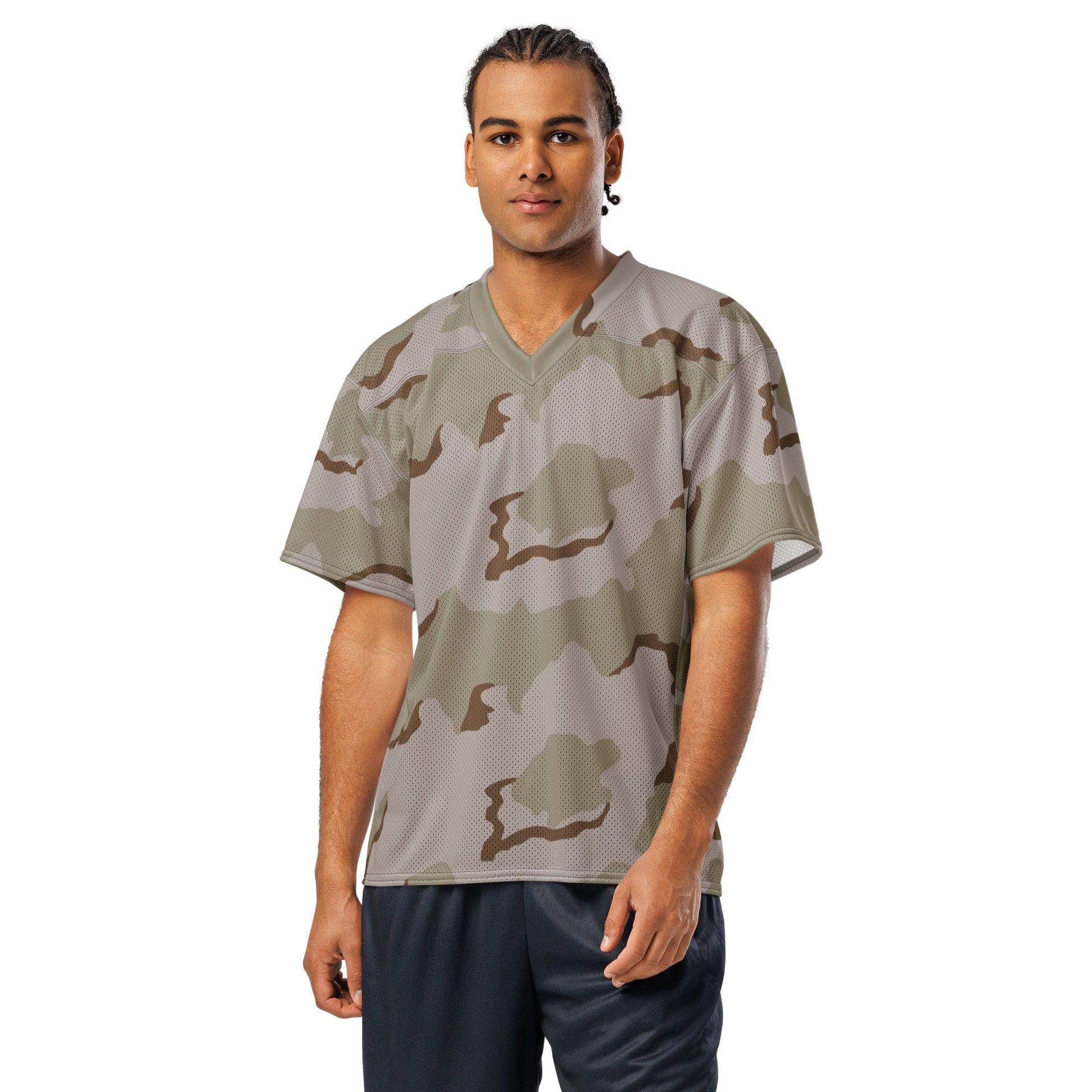 American Coffee Stain Desert Combat Uniform (DCU) CAMO Unisex Football Jersey