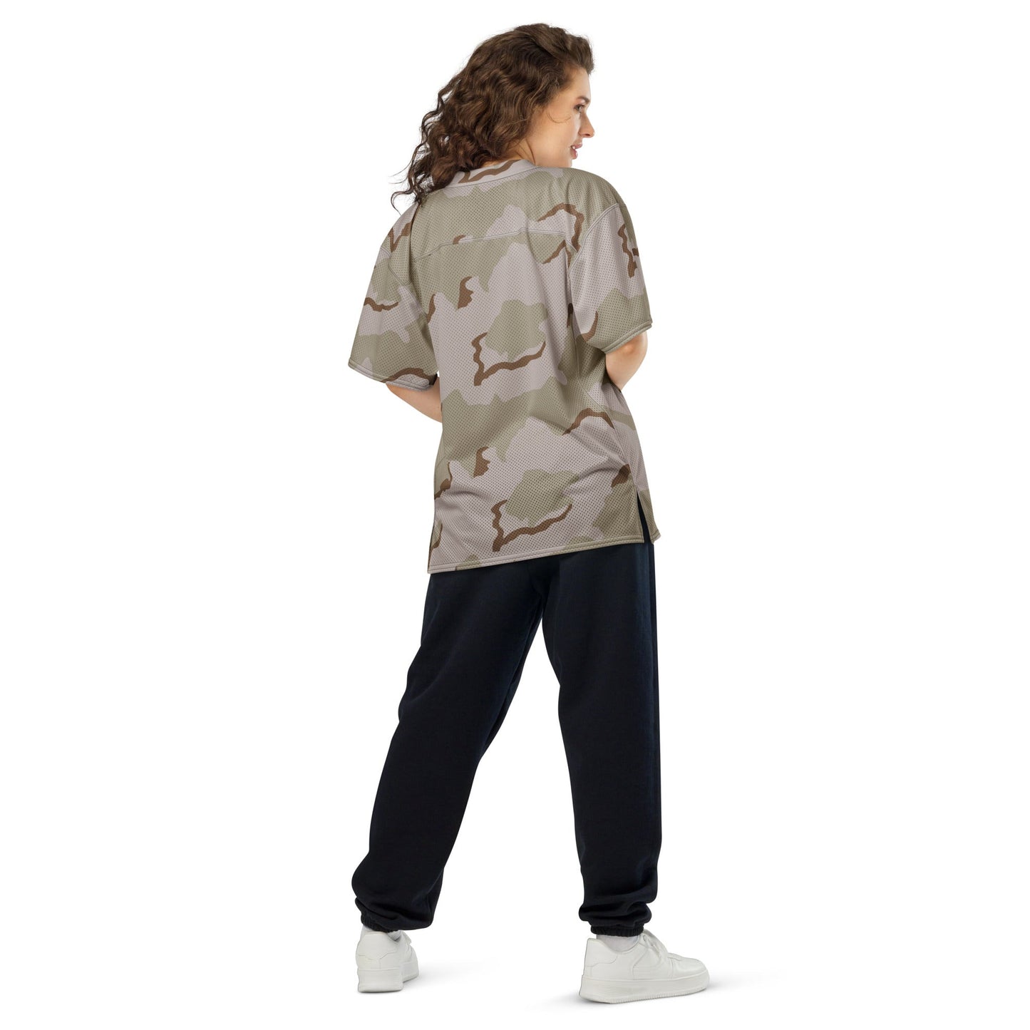 American Coffee Stain Desert Combat Uniform (DCU) CAMO Unisex Football Jersey