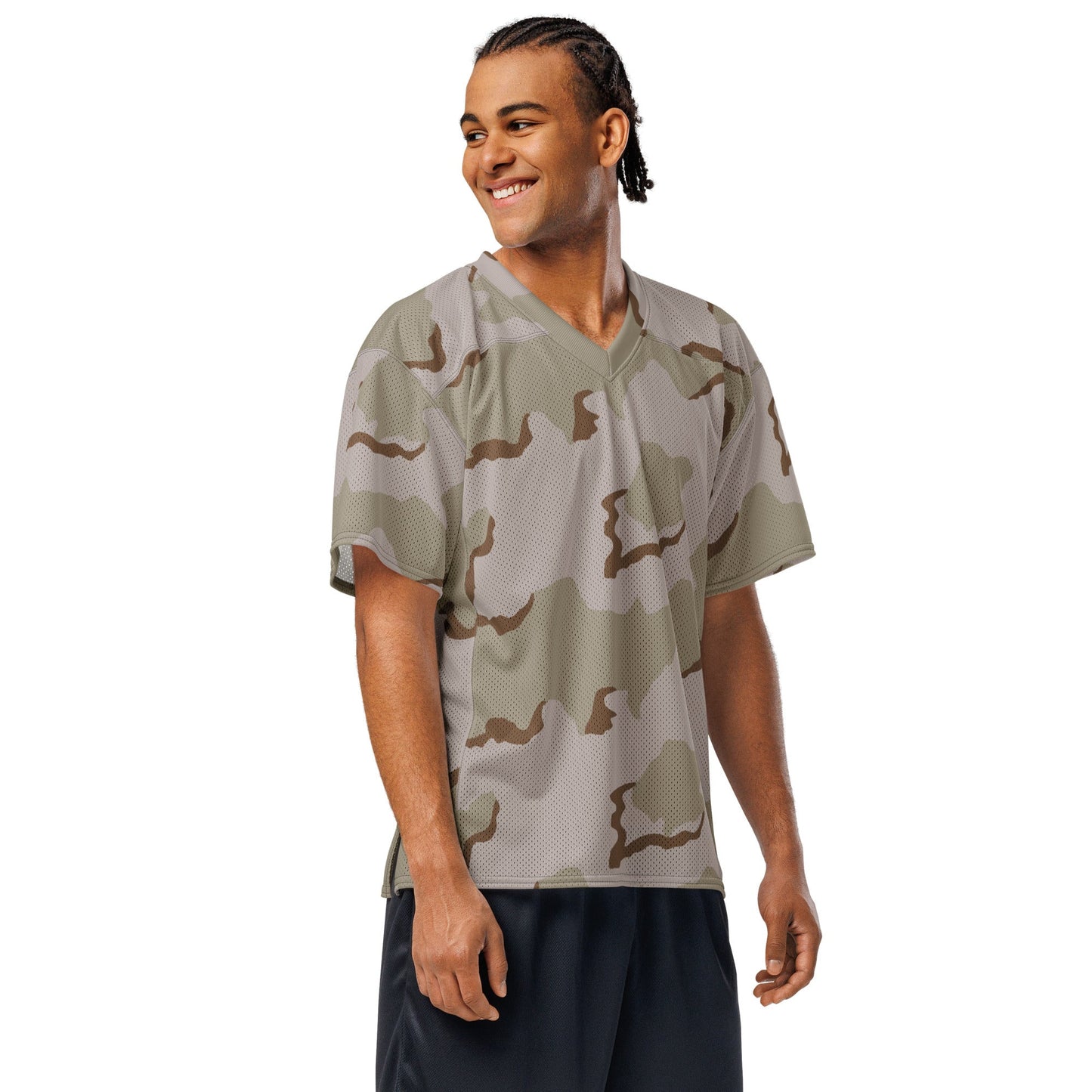 American Coffee Stain Desert Combat Uniform (DCU) CAMO Unisex Football Jersey